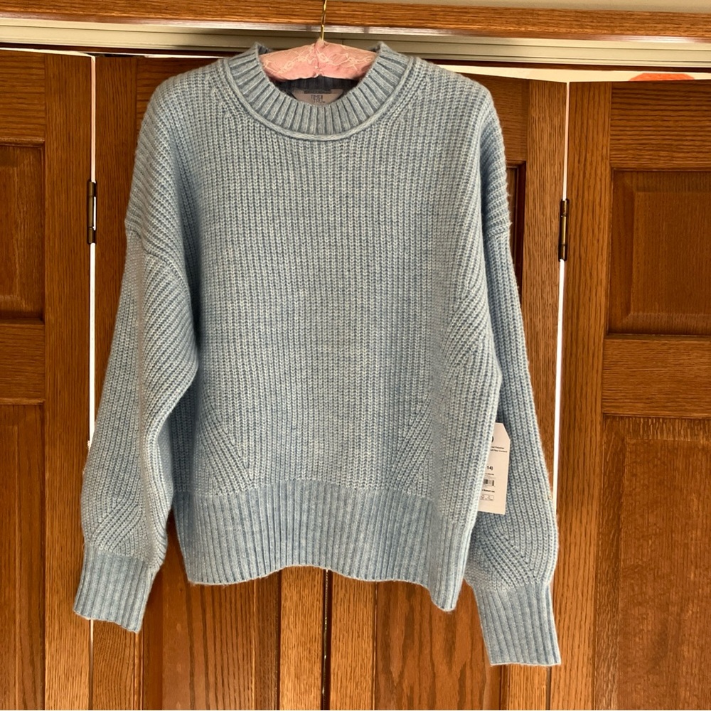 Time and Tru icy blue Women's Sweater large - Picture 2 of 10